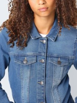Noisy May SHORT DENIM JACKET -Noisy May Shop 27001163 MediumBlueDenim 006