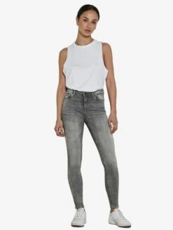 Noisy May NMKIMMY CROPPED NORMAL WAIST SKINNY FIT JEANS 12 Noisy May NMKIMMY CROPPED NORMAL WAIST SKINNY FIT JEANS -Noisy May Shop 27003672 LightGreyDenim 004