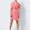 Noisy May SHORT SLEEVED SHIRT DRESS -Noisy May Shop 27005660 SunKissedCoral 007