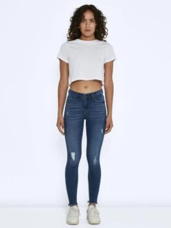 Noisy May NMLUCY CROPPED NORMAL WAIST SKINNY FIT JEANS 11 Noisy May NMLUCY CROPPED NORMAL WAIST SKINNY FIT JEANS -Noisy May Shop 27009513 MediumBlueDenim 004