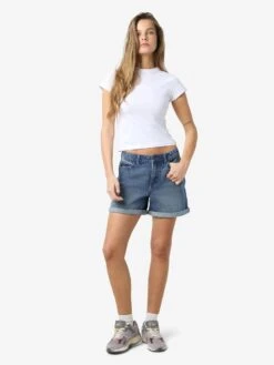 Noisy May NORMAL WAIST DENIM SHORTS -Noisy May Shop 27010864 MediumBlueDenim 007