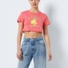 Noisy May CROPPED T-SHIRT -Noisy May Shop 27011685 SunKissedCoral 1022828 007
