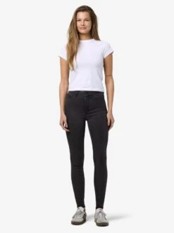 Noisy May NMCALLIE HIGH WAIST SKINNY FIT JEANS -Noisy May Shop 27012742 DarkGreyDenim 004