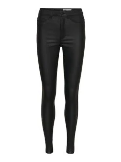 Noisy May NMCALLIE HIGH WAIST COATED TROUSERS 16 Noisy May NMCALLIE HIGH WAIST COATED TROUSERS -Noisy May Shop 27012746 Black 001
