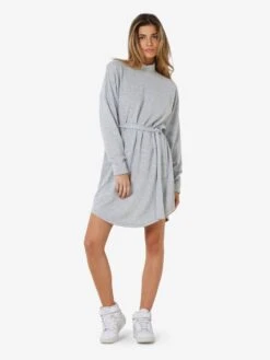 Noisy May SHORT LONG SLEEVED DRESS -Noisy May Shop 27013883 LightGreyMelange 004
