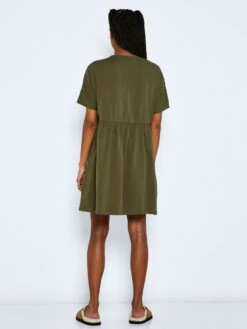 Noisy May SHORT SLEEVED SHORT DRESS -Noisy May Shop 27015315 BurntOlive 005