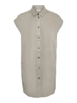 Noisy May SLEEVELESS SHIRT DRESS -Noisy May Shop 27015411 ChateauGray 001