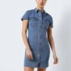 Noisy May SHORT SLEEVED DENIM DRESS -Noisy May Shop 27015685 MediumBlueDenim 007