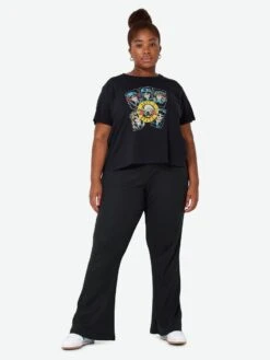 Noisy May CURVE HIGH WAISTED FLARED TROUSERS 11 Noisy May CURVE HIGH WAISTED FLARED TROUSERS -Noisy May Shop 27016454 Black 004