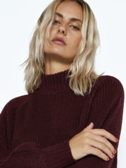 Noisy May KNITTED DRESS -Noisy May Shop 27017055 WindsorWine 006