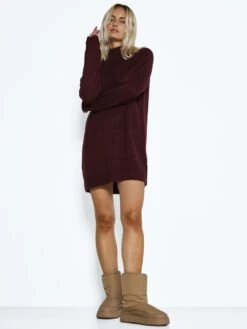 Noisy May KNITTED DRESS -Noisy May Shop 27017055 WindsorWine 007