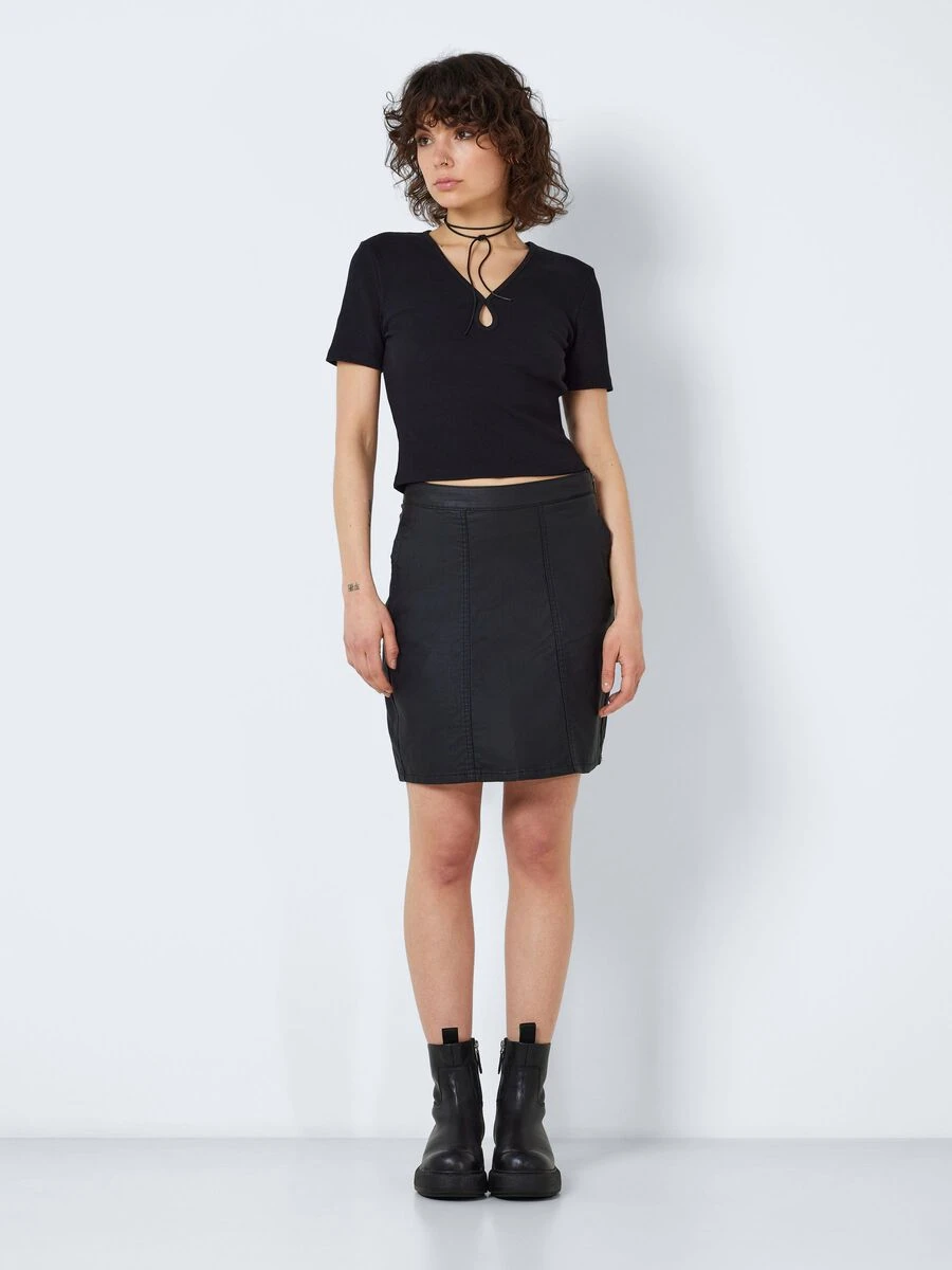Noisy May HIGH WAISTED COATED SKIRT 5 Noisy May HIGH WAISTED COATED SKIRT - Image 3