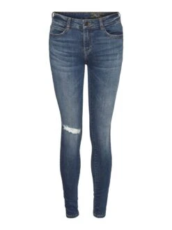 Noisy May NMLUCY NORMAL WAISTED SKINNY FIT JEANS -Noisy May Shop 27017960 MediumBlueDenim 001