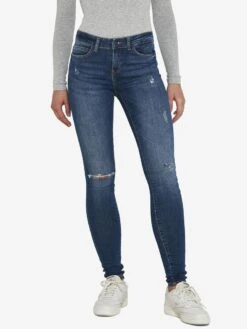 Noisy May NMLUCY NORMAL WAISTED SKINNY FIT JEANS -Noisy May Shop 27017960 MediumBlueDenim 003