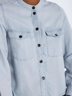 Noisy May LONG SLEEVED TENCEL™ LYOCELL SHIRT -Noisy May Shop 27019177 LightBlueDenim 006