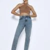Noisy May NMKATY HIGH WAISTED MOM JEANS -Noisy May Shop 27019283 LightBlueDenim 007