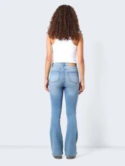 Noisy May NMSALLIE HIGH WAISTED FLARED JEANS -Noisy May Shop 27019304 LightBlueDenim 005