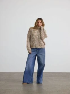 Noisy May HIGH NECK KNITTED PULLOVER -Noisy May Shop 27020552 Eggnog 936161 009