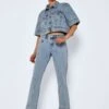 Noisy May NMJOEY ANKLE SLIT STRAIGHT FIT JEANS