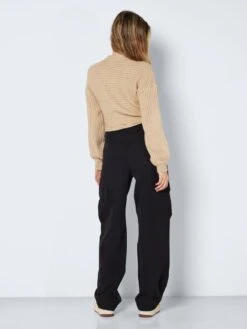 Noisy May KNITTED WRAP PULLOVER -Noisy May Shop 27021097 IrishCream 005