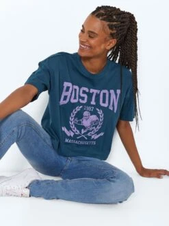 Noisy May CROPPED BOSTON TOP