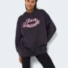Noisy May OVERSIZED HOODIE -Noisy May Shop 27021907 Obsidian 963499 007