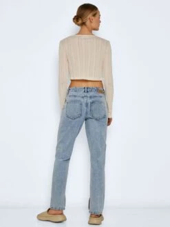 Noisy May TIE STRING CARDIGAN -Noisy May Shop 27022038 PearledIvory 005