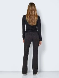 Noisy May HIGH WAISTED FLARED TROUSERS -Noisy May Shop 27022154 DarkGreyMelange 005