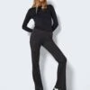 Noisy May HIGH WAISTED FLARED TROUSERS 2 Noisy May HIGH WAISTED FLARED TROUSERS -Noisy May Shop 27022154 DarkGreyMelange 007