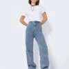 Noisy May NMDREW HIGH WAISTED WIDE LEG JEANS -Noisy May Shop 27022164 MediumBlueDenim 007