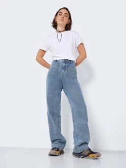 Noisy May NMDREW HIGH WAISTED WIDE LEG JEANS