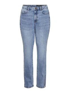 Noisy May NMZOE HIGH WAISTED STRAIGHT FIT JEANS 14 Noisy May NMZOE HIGH WAISTED STRAIGHT FIT JEANS -Noisy May Shop 27022187 DarkBlueDenim 001