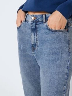 Noisy May NMZOE HIGH WAISTED STRAIGHT FIT JEANS 13 Noisy May NMZOE HIGH WAISTED STRAIGHT FIT JEANS -Noisy May Shop 27022187 DarkBlueDenim 006