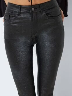 Noisy May NMCALLIE GLITTER SKINNY FIT JEANS -Noisy May Shop 27022205 Black 970735 006