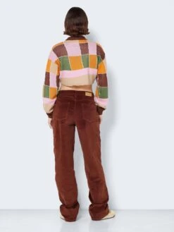 Noisy May CROPPED MULTI-COLOURED KNITTED PULLOVER -Noisy May Shop 27022235 DesertSun 971365 005