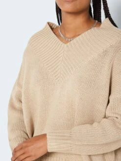 Noisy May OVERSIZED KNITTED PULLOVER 12 Noisy May OVERSIZED KNITTED PULLOVER -Noisy May Shop 27022321 IrishCream 006