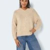Noisy May OVERSIZED KNITTED PULLOVER -Noisy May Shop 27022321 IrishCream 007
