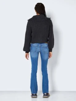 Noisy May CHUNKY KNITTED PULLOVER -Noisy May Shop 27022325 DarkGreyMelange 005