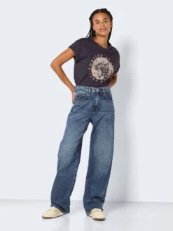 Noisy May NMJOSIE BAGGY HIGH WAISTED JEANS -Noisy May Shop 27022431 MediumBlueDenim 004