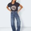 Noisy May NMJOSIE BAGGY HIGH WAISTED JEANS -Noisy May Shop 27022431 MediumBlueDenim 007