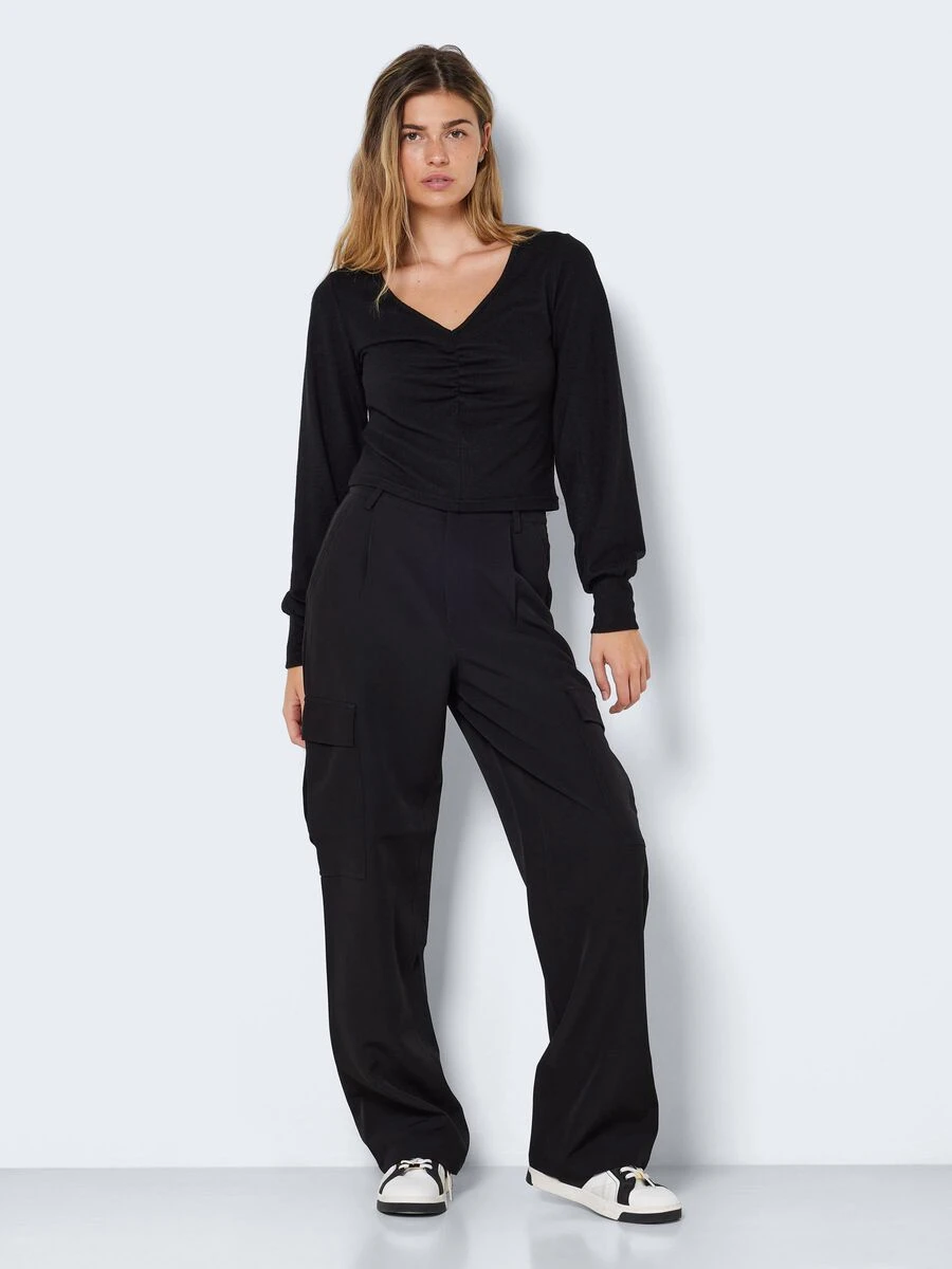 Noisy May LONG SLEEVED V-NECK TOP 5 Noisy May LONG SLEEVED V-NECK TOP - Image 3