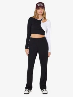 Noisy May HIGH WAISTED BOOT-CUT TROUSERS 10 Noisy May HIGH WAISTED BOOT-CUT TROUSERS -Noisy May Shop 27022981 Black 004