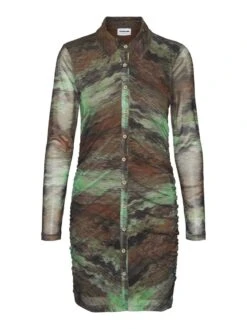 Noisy May SHORT MESH DRESS -Noisy May Shop 27023045 Pinecone 986373 001