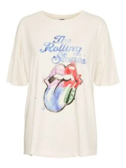 Noisy May ROLLING STONES T-SHIRT -Noisy May Shop 27023361 PearledIvory 990721 001
