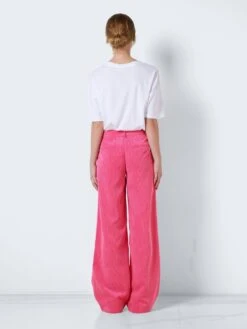 Noisy May LOW WAISTED CORDUROY TROUSERS -Noisy May Shop 27023602 PinkYarrow 005