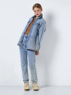 Noisy May QUILTED DENIM SHIRT -Noisy May Shop 27023608 MediumBlueDenim 004