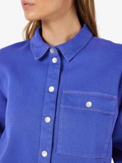 Noisy May CROPPED DENIM SHIRT -Noisy May Shop 27023614 DazzlingBlue 006