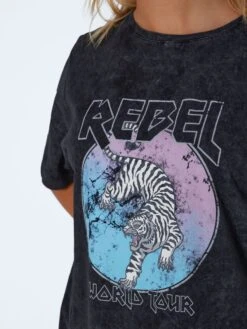 Noisy May OVERSIZED PRINT TOP -Noisy May Shop 27023618 Black 997313 006