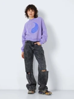 Noisy May PRINT SWEATSHIRT -Noisy May Shop 27023629 Jacaranda 997410 004