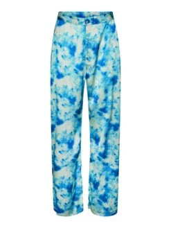 Noisy May HIGH WAISTED SATIN TROUSERS -Noisy May Shop 27023714 AzureBlue 998561 001